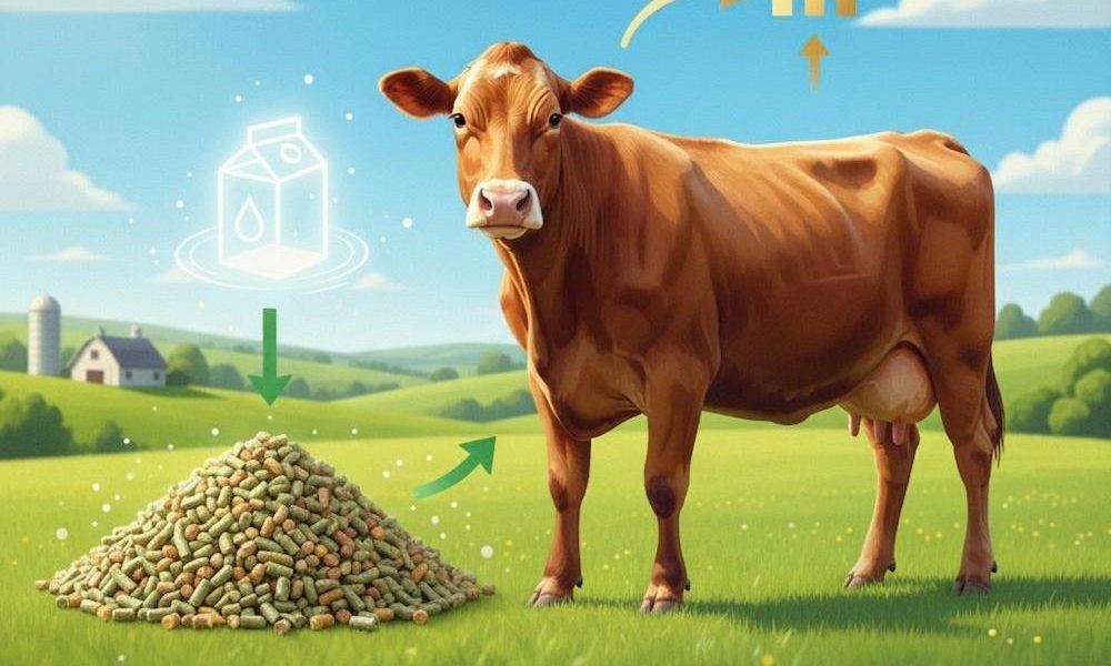 Balanced cattle field for high milk yield