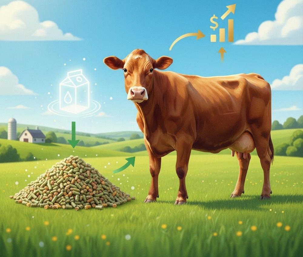 Balanced cattle field for high milk yield